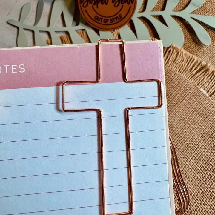 Jumbo Cross Bookmark Paperclips