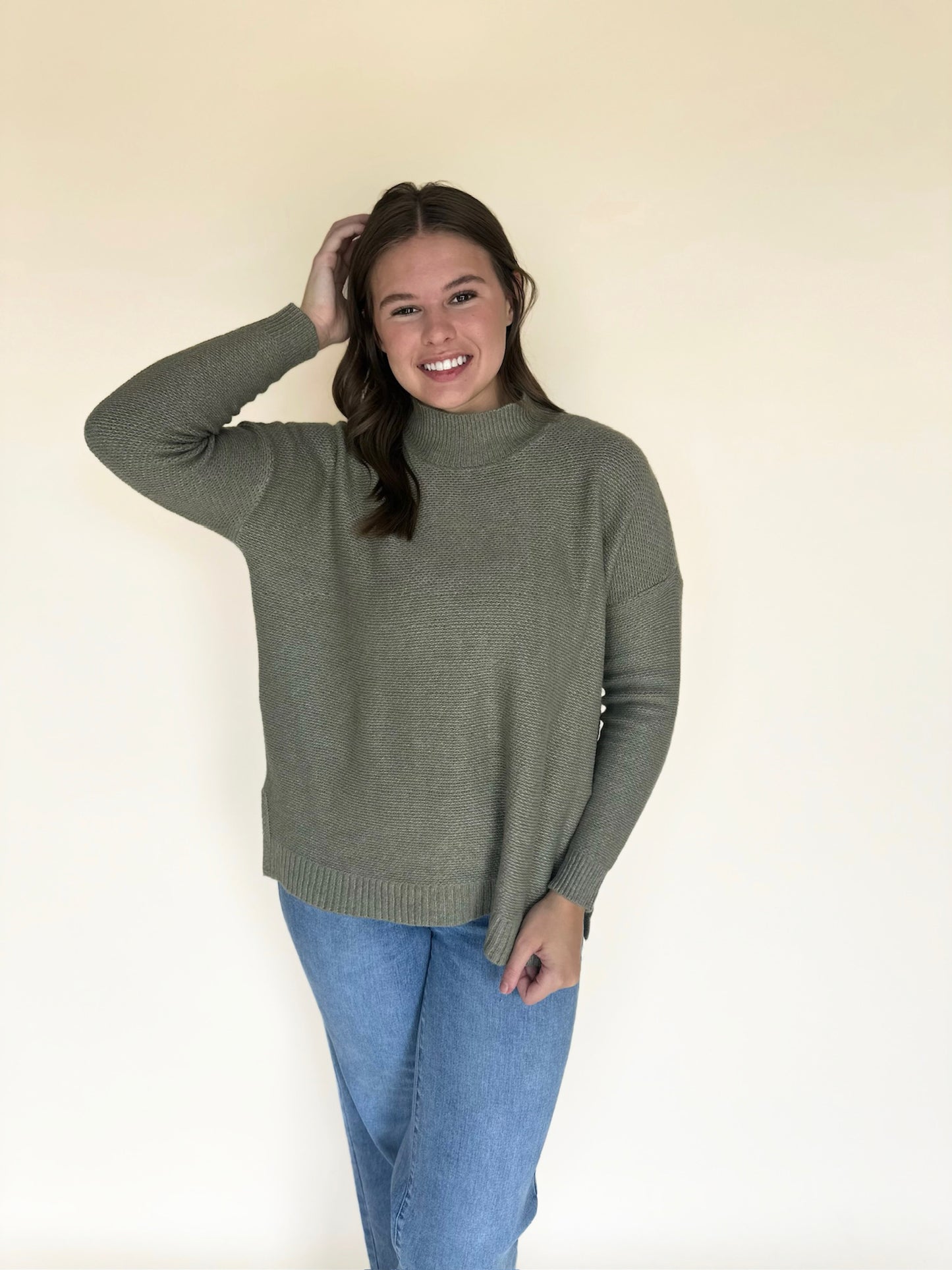 Jynora Mock Neck Sweater