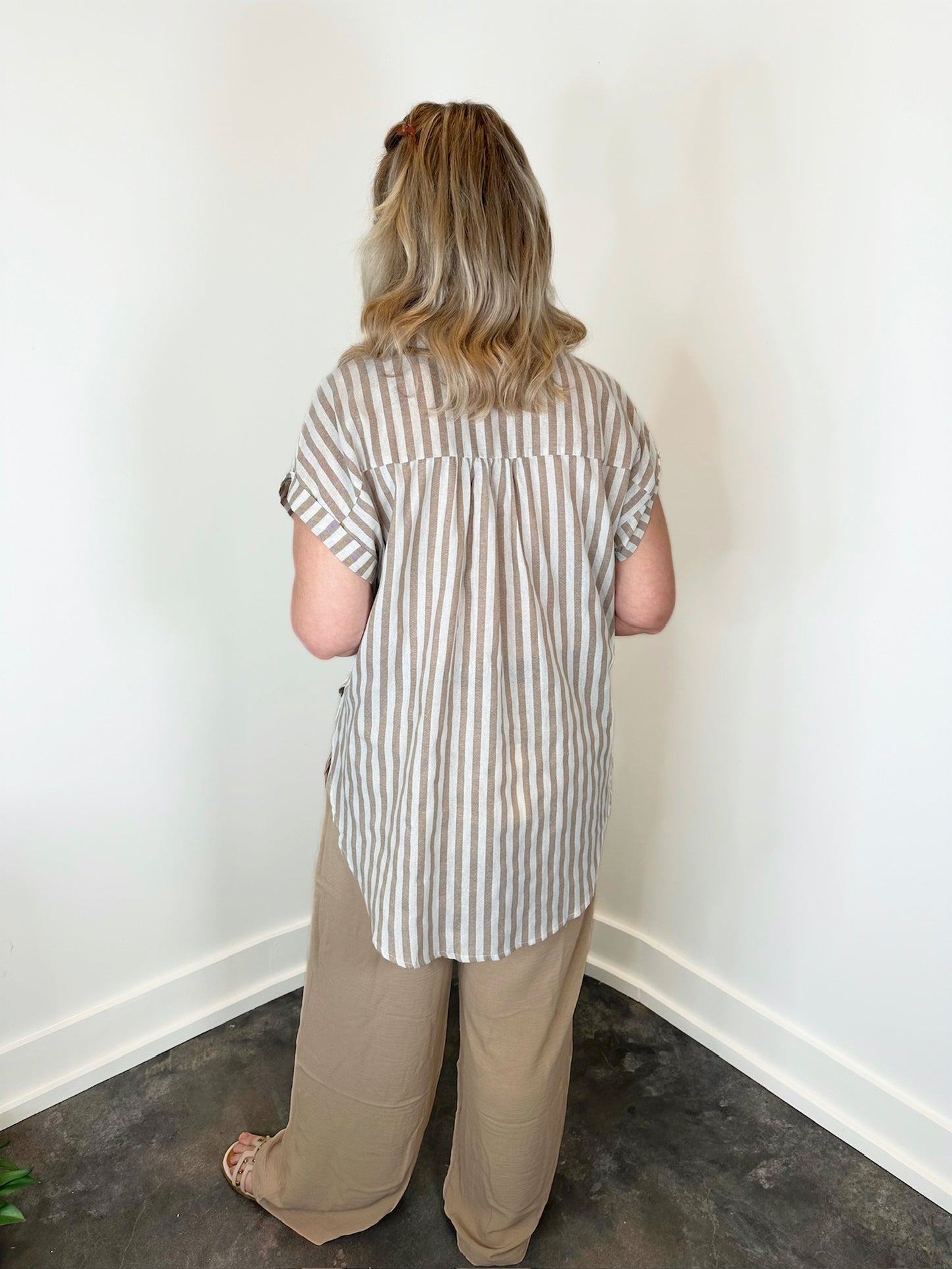 Hollis Striped Blouse Top