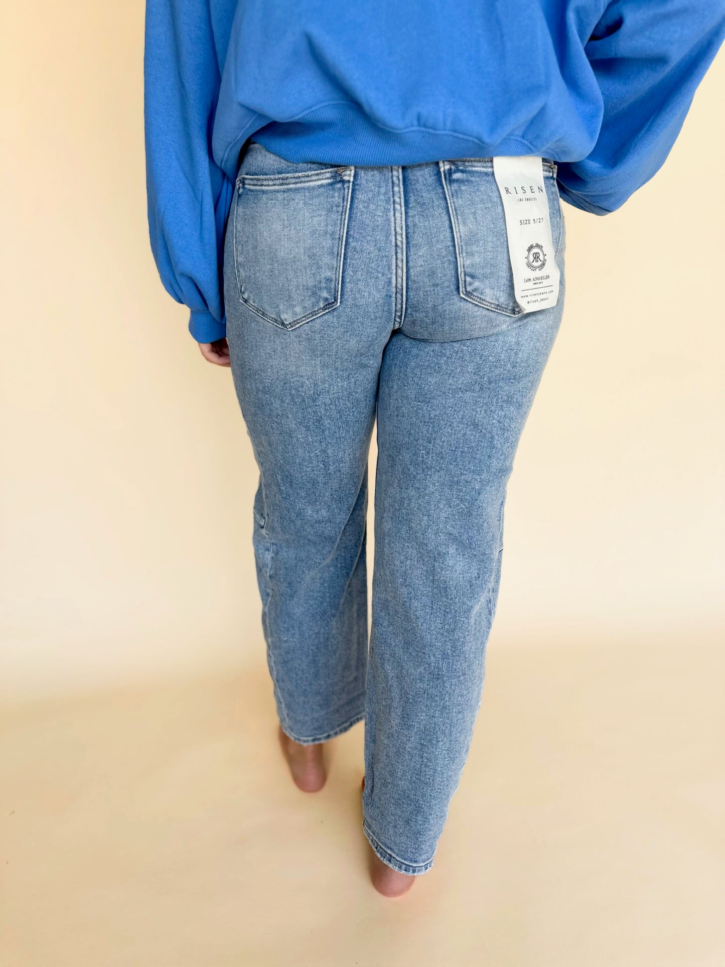 Alira High Rise Barrel Jeans