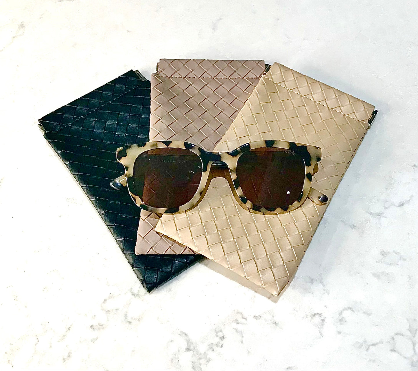 Woven Elegance Sunglass Holder