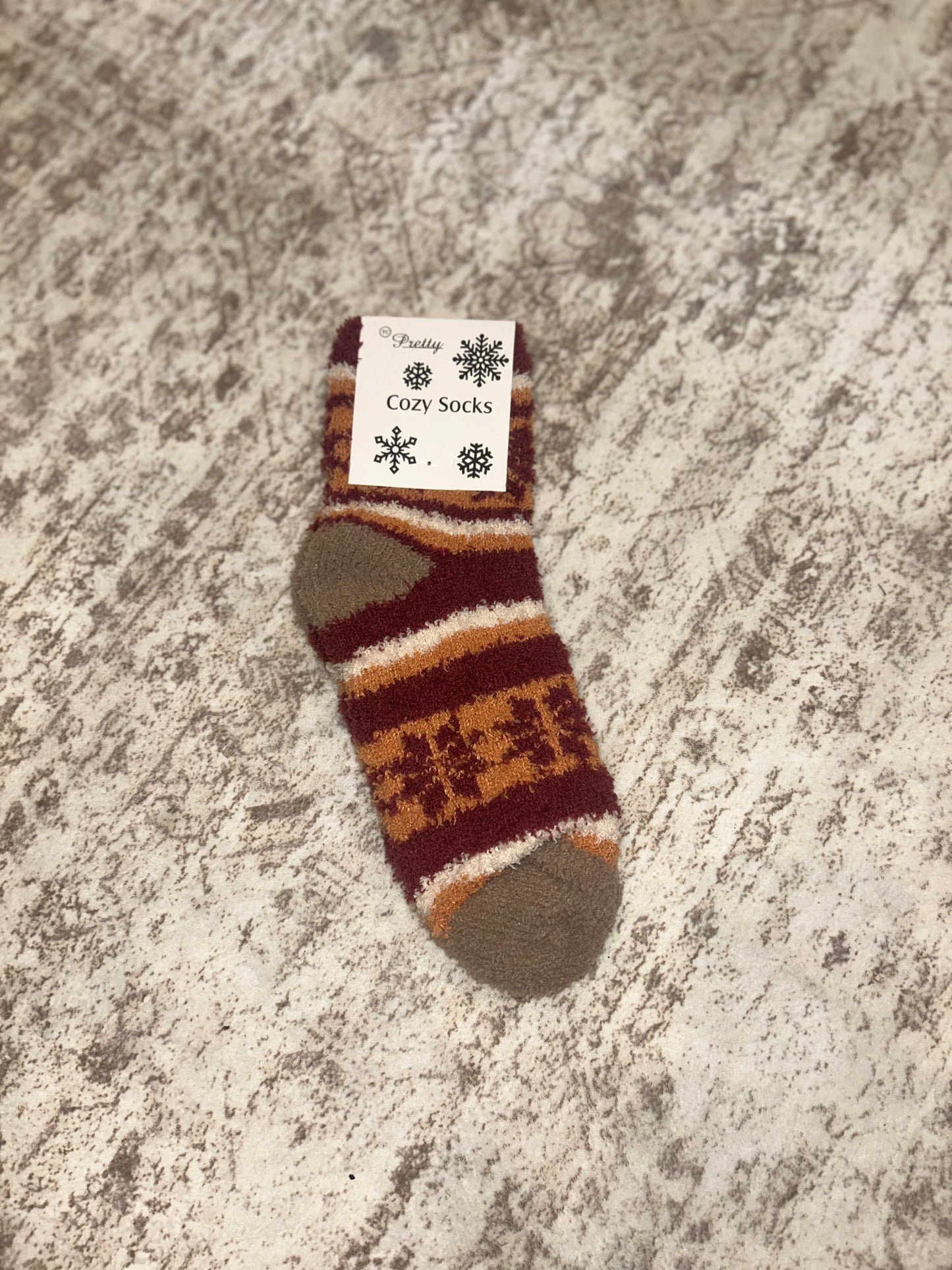 Thick Cozy Snowflake Pattern Socks