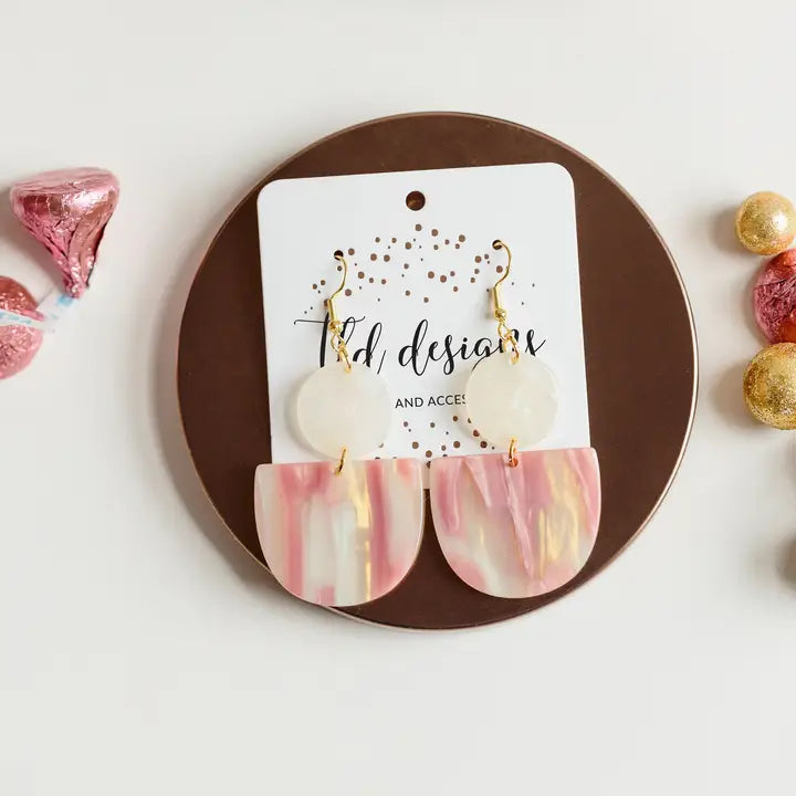 Pinkilicious Acrylics Dangle Earrings