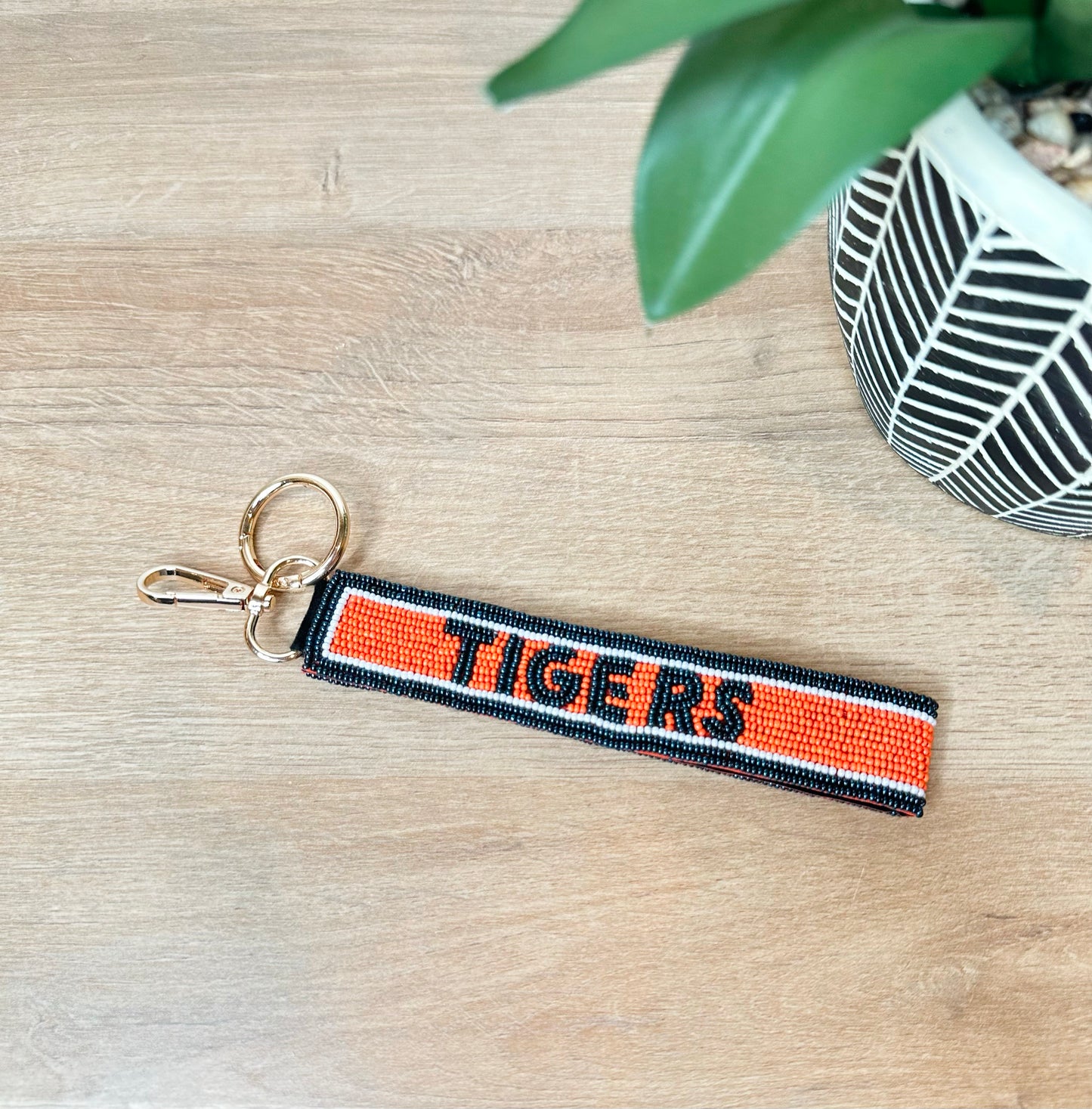 Gameday Beaded Wristlet Keychain