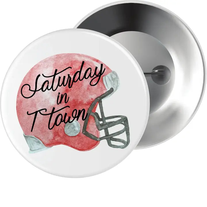 Saturday in T town Button