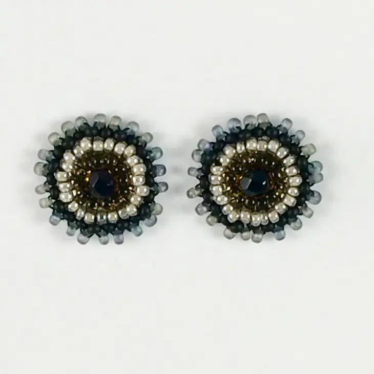 Graceful Beaded Post Earring