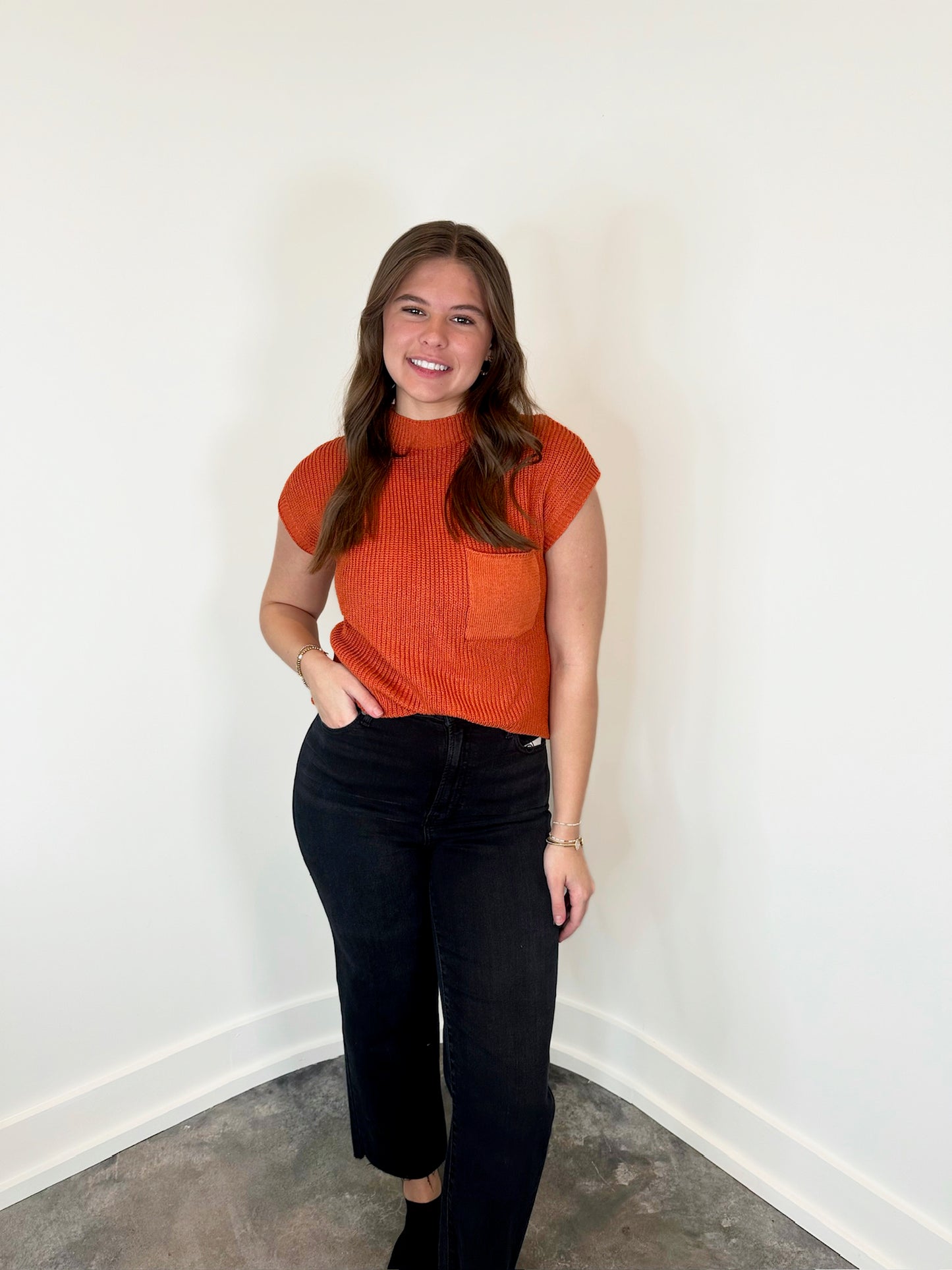 Fernanda Cap Sleeve Knit Top