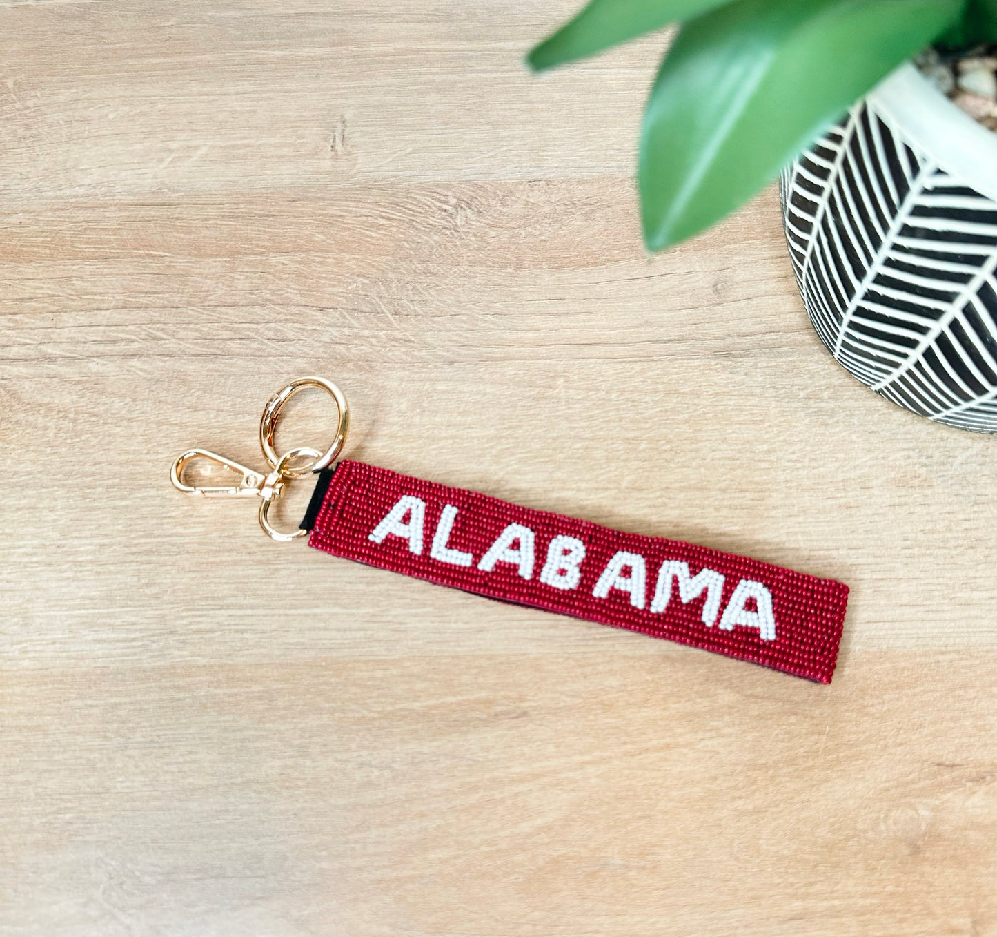 Gameday Beaded Wristlet Keychain