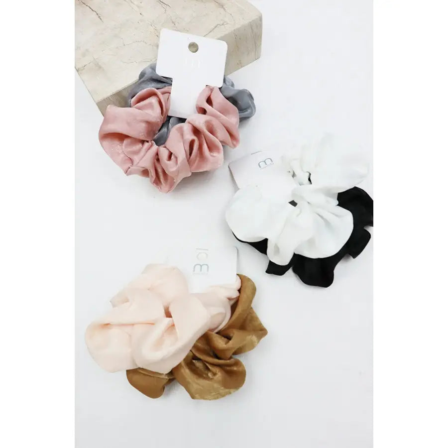 Silk Scrunchie Set