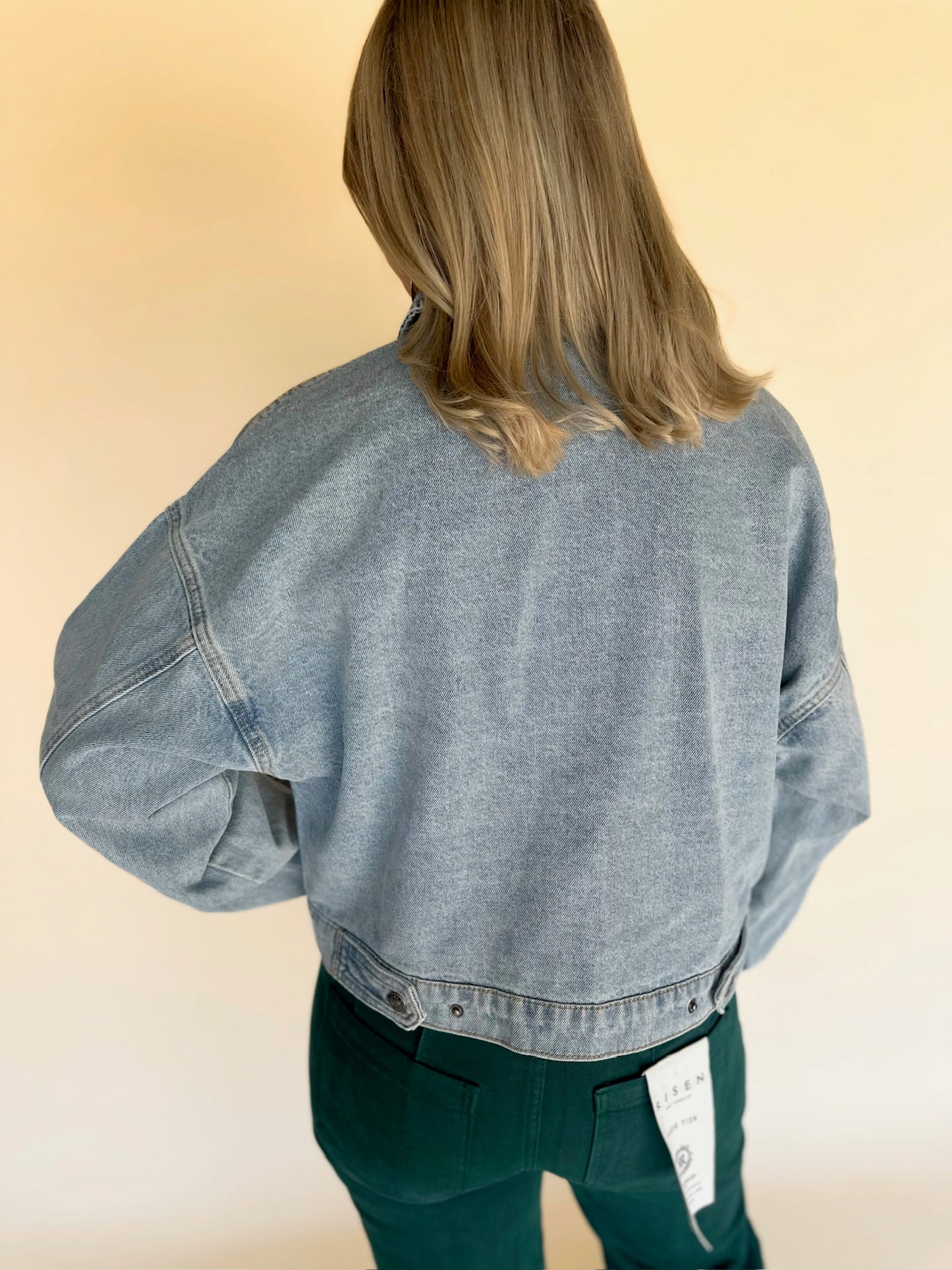 Quira Cropped Denim Jacket