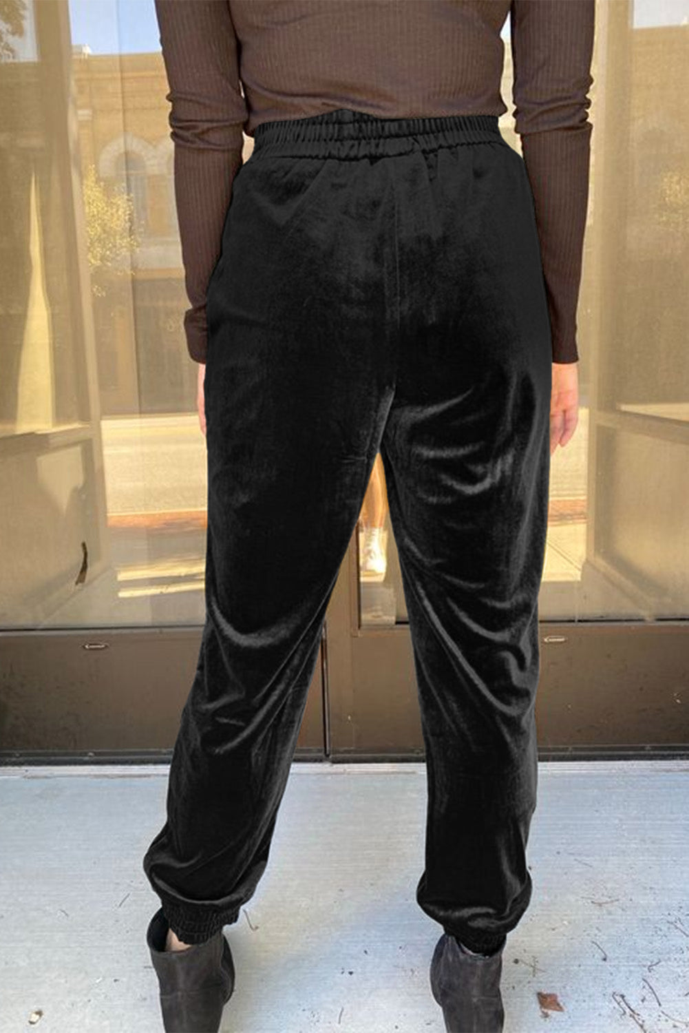 Solid Velvet Joggers