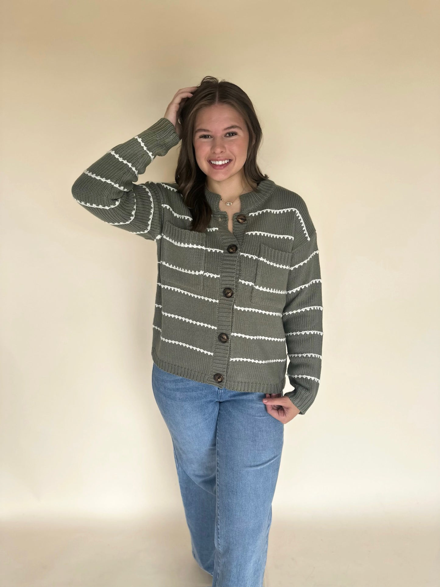 Griselle Chest Pockets Swater Jacket