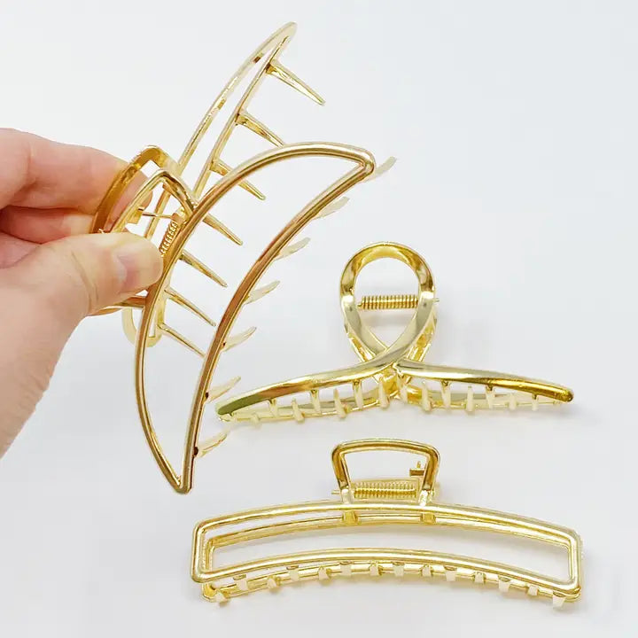 Gold Mine Hair Claw Set of 3