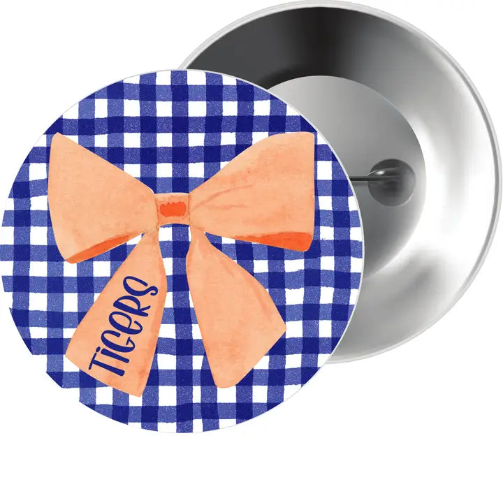 Auburn Bow Button