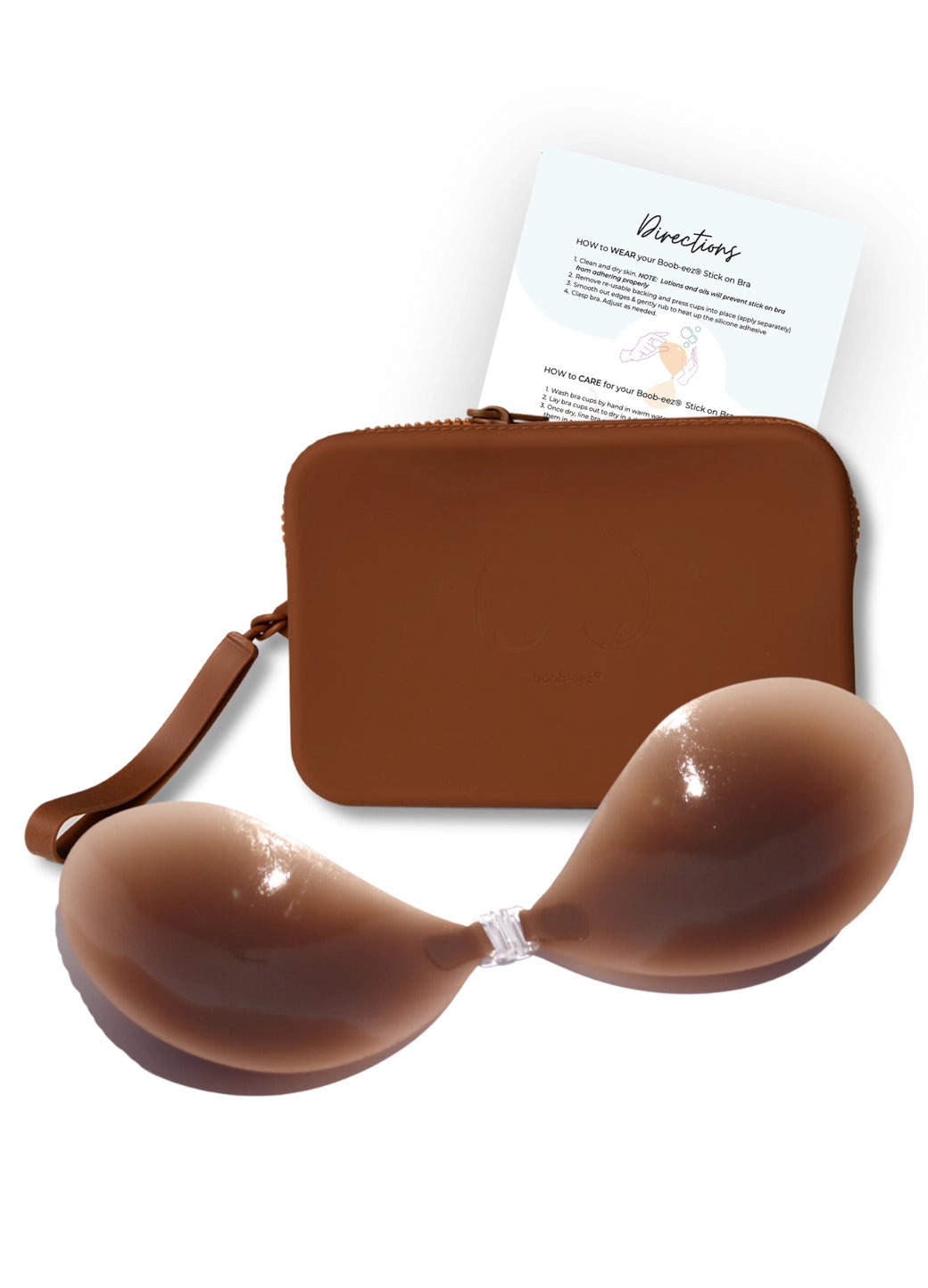 Adhesive Stick-On Bra + Silicone Travel Case