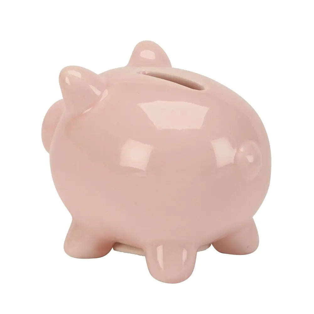 Small Pink Ceramic Pig Bank