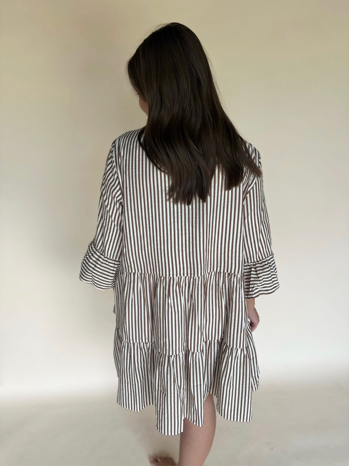 Brisa Striped Baby Doll Dress