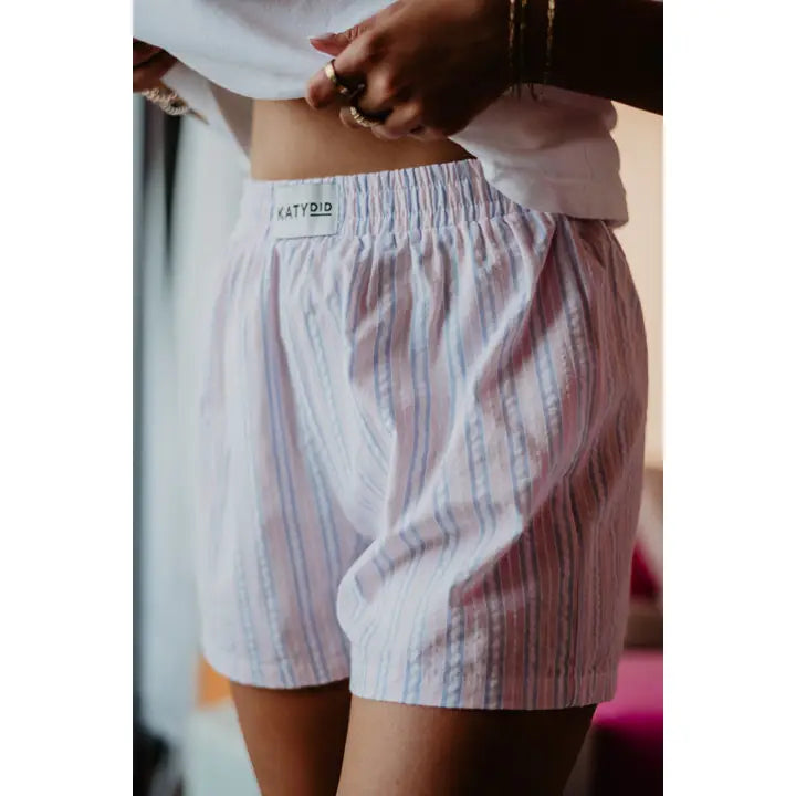 Helen Colored Striped Boxer Shorts