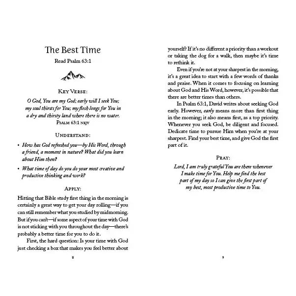 The 5-Minute Bible Study for Men: Pursuing God