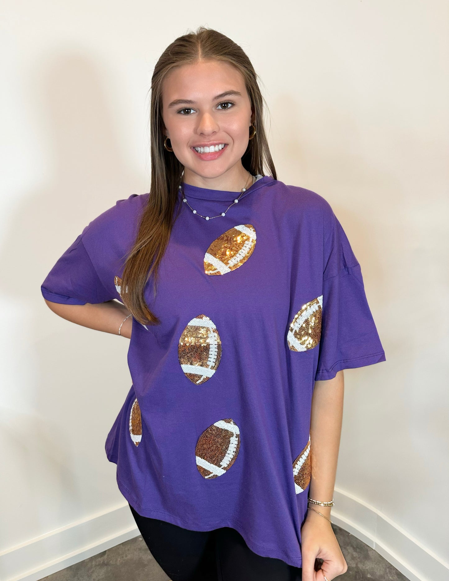 Game Day Dazzling Football Tee