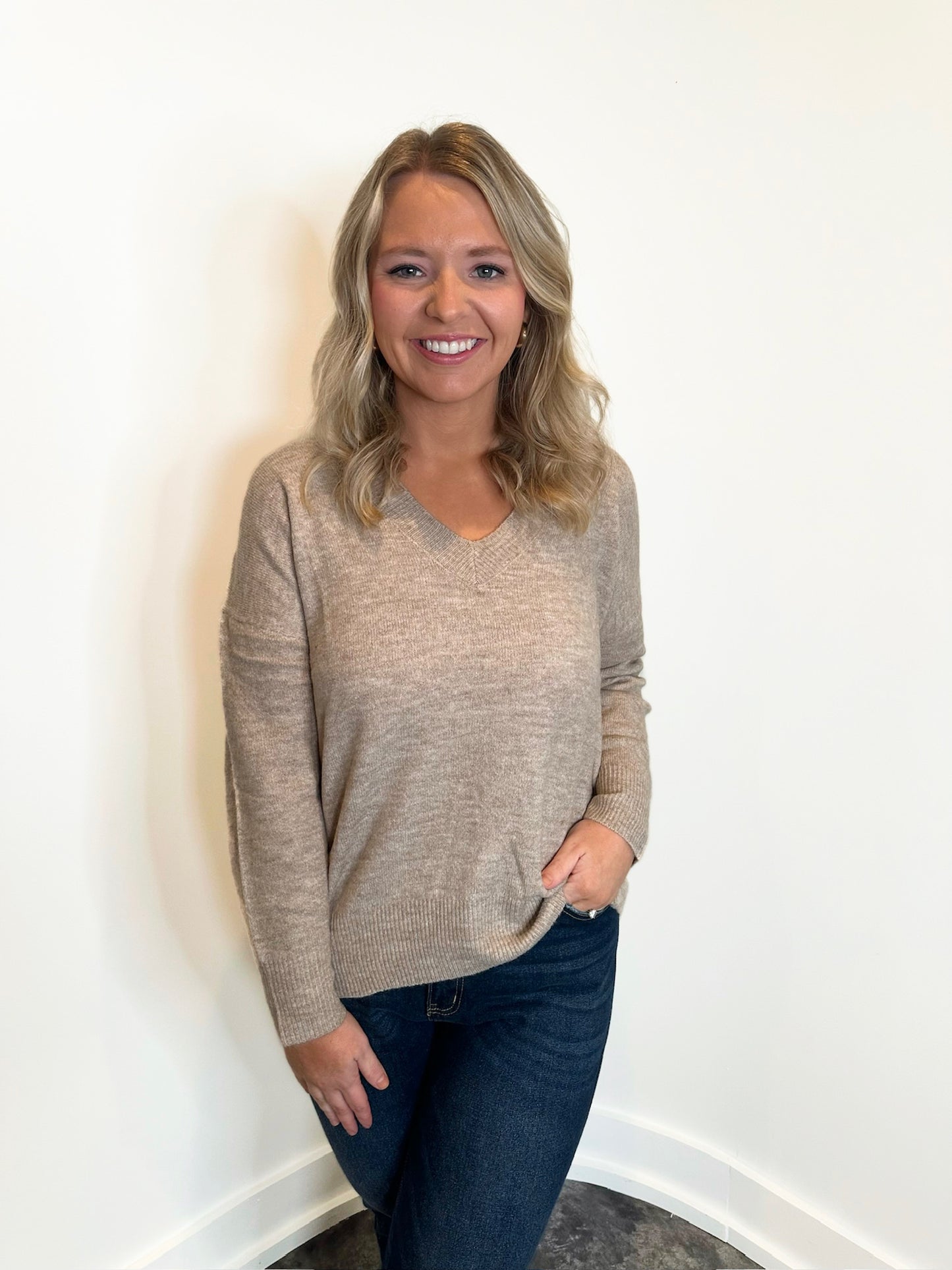 Jessy Shoulder Knit Sweater