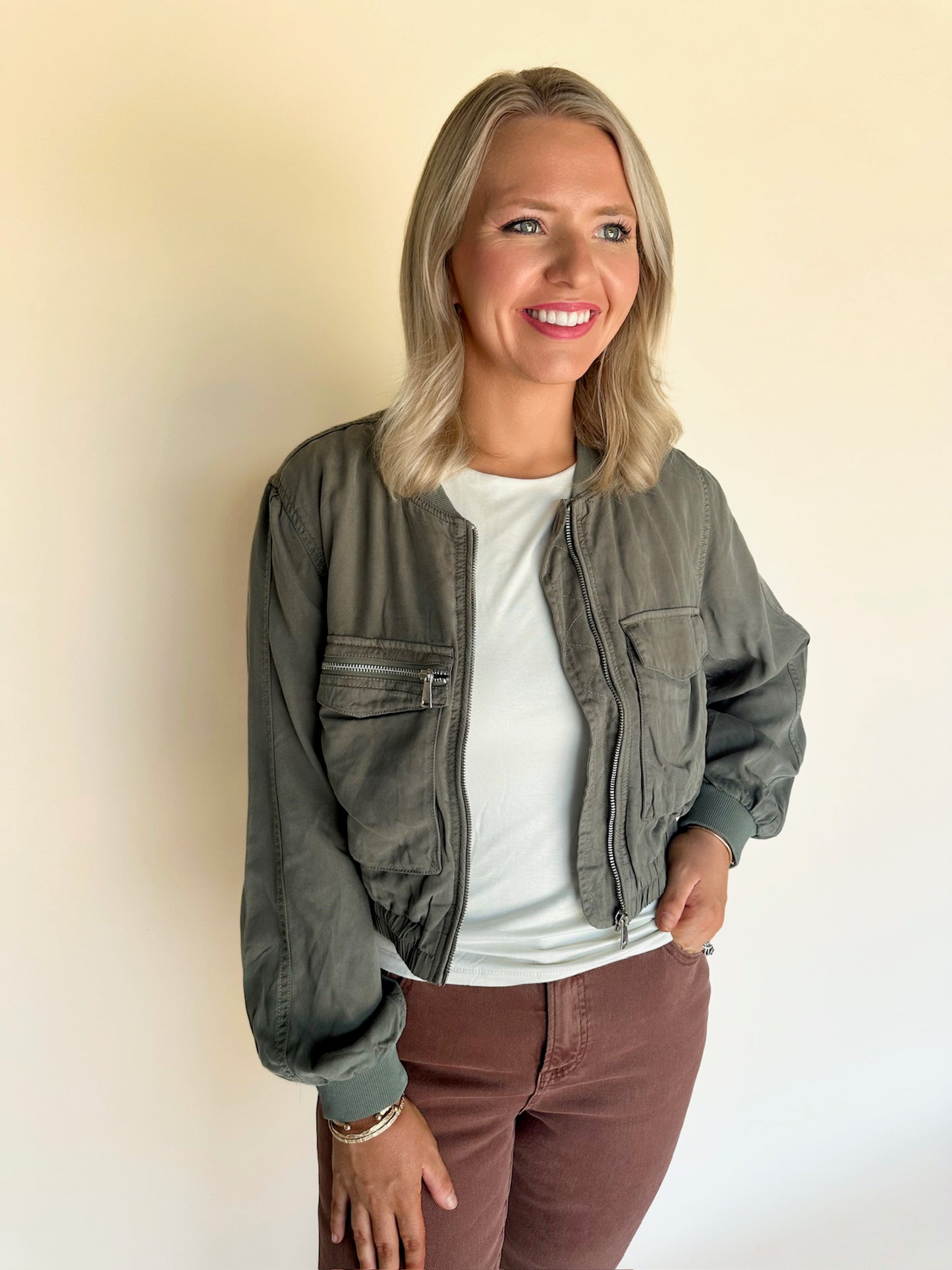 Maika Tencel Bomber Jacket