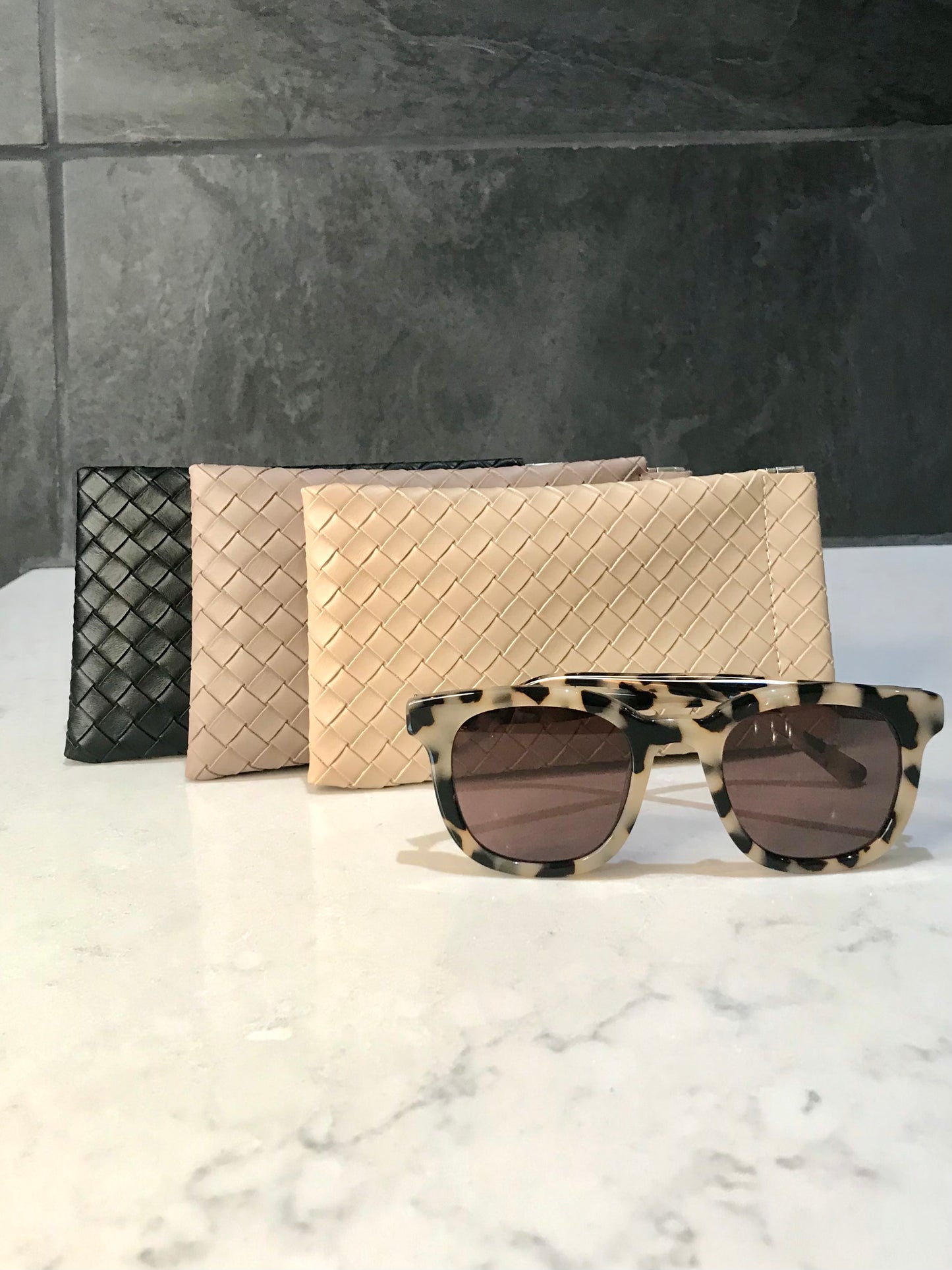Woven Elegance Sunglass Holder