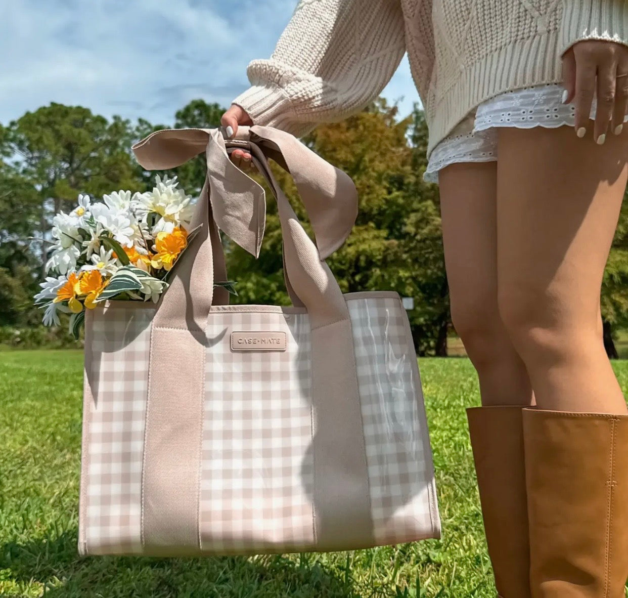 Case-Mate Latte Gingham Bow Jelly
Tote Bag