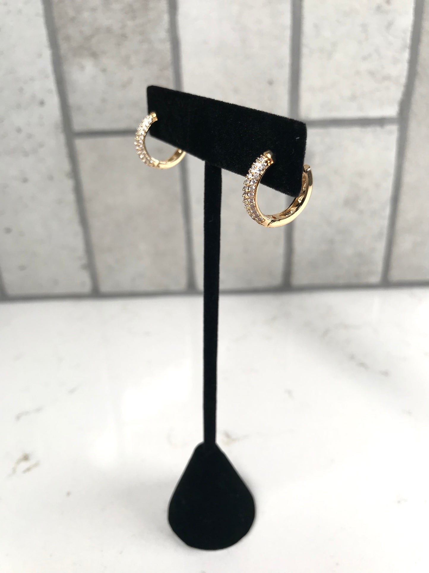 Gold Plated Huggies Earrings