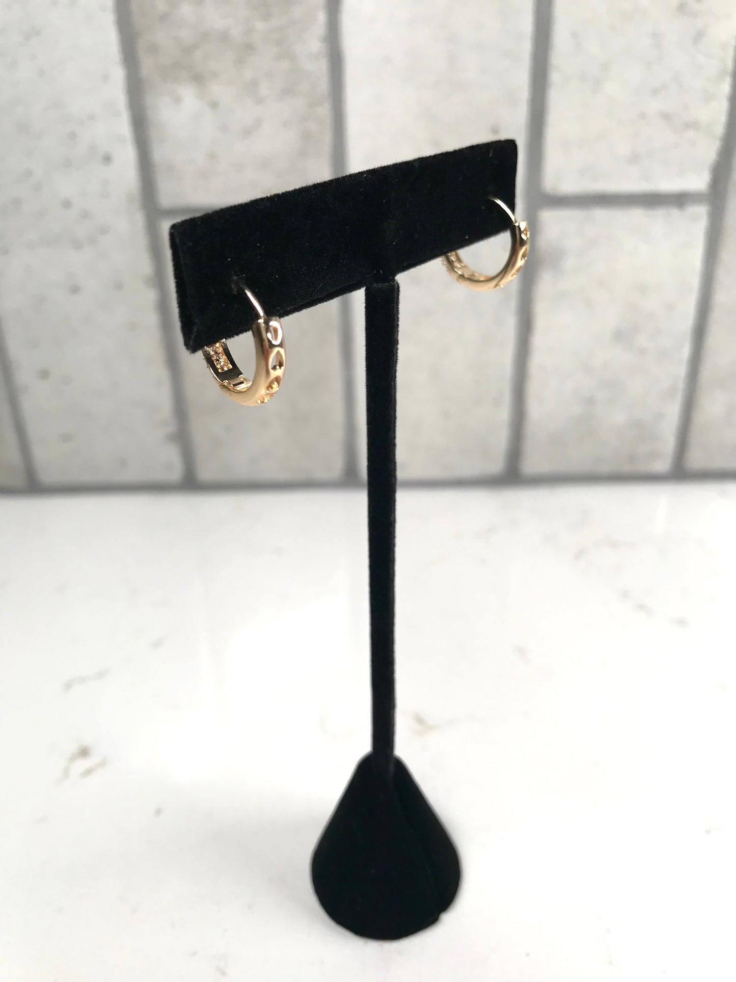 Gold Plated Huggies Earrings