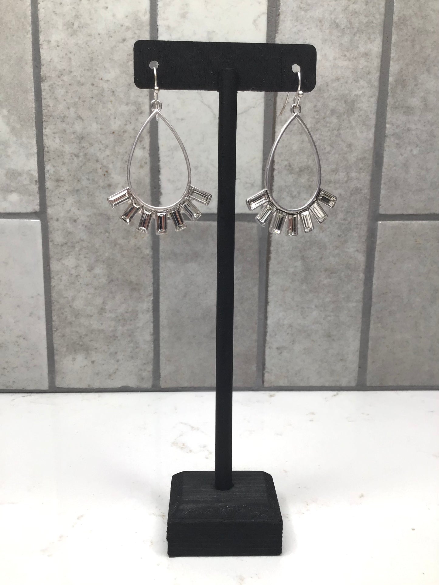 Whispers Bejeweled Teardrop Dangles