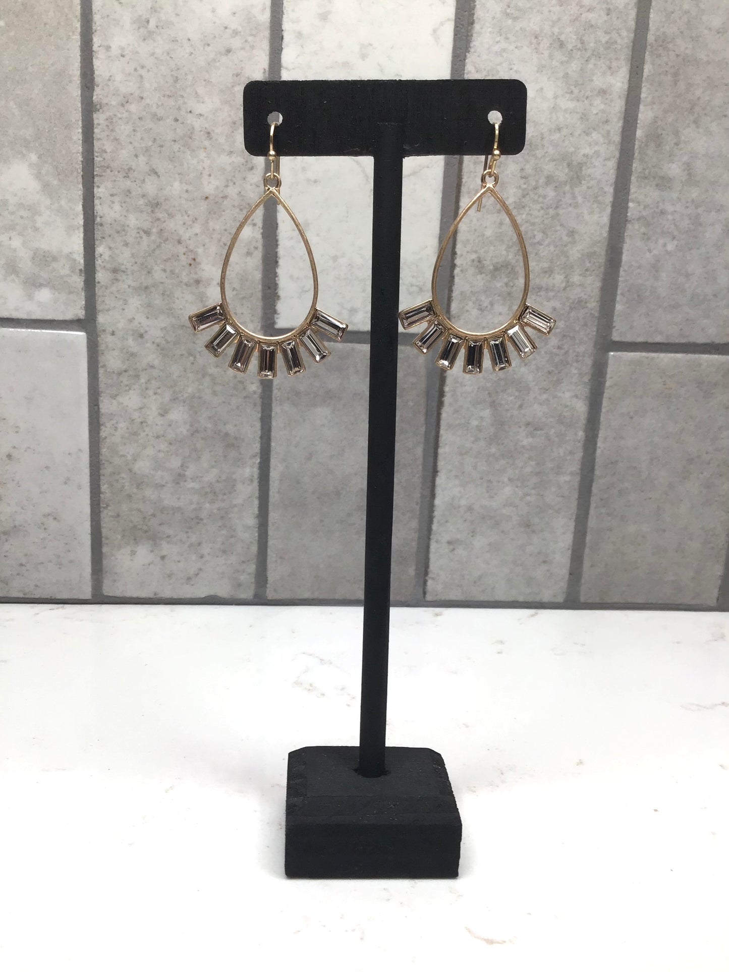 Whispers Bejeweled Teardrop Dangles