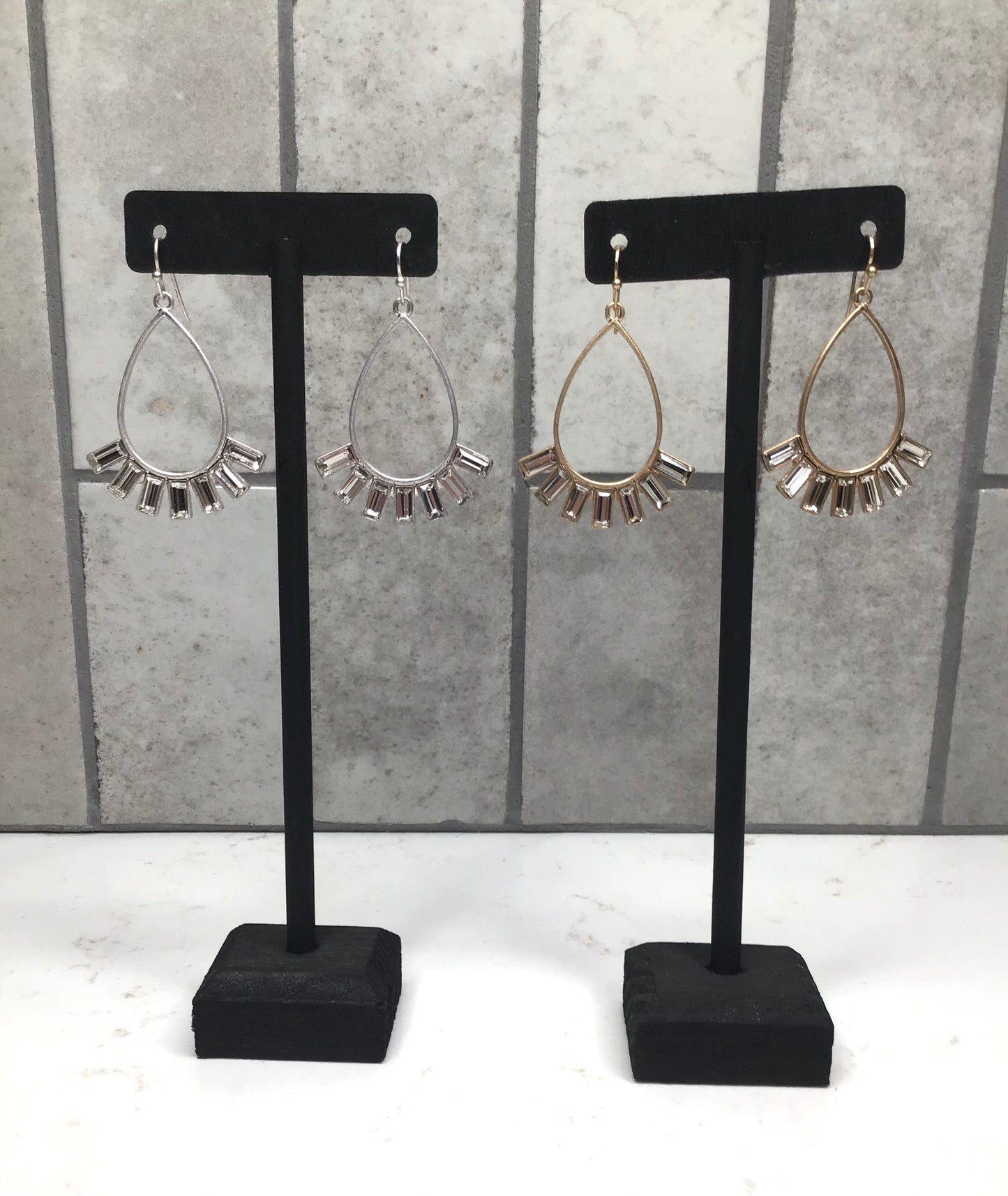 Whispers Bejeweled Teardrop Dangles