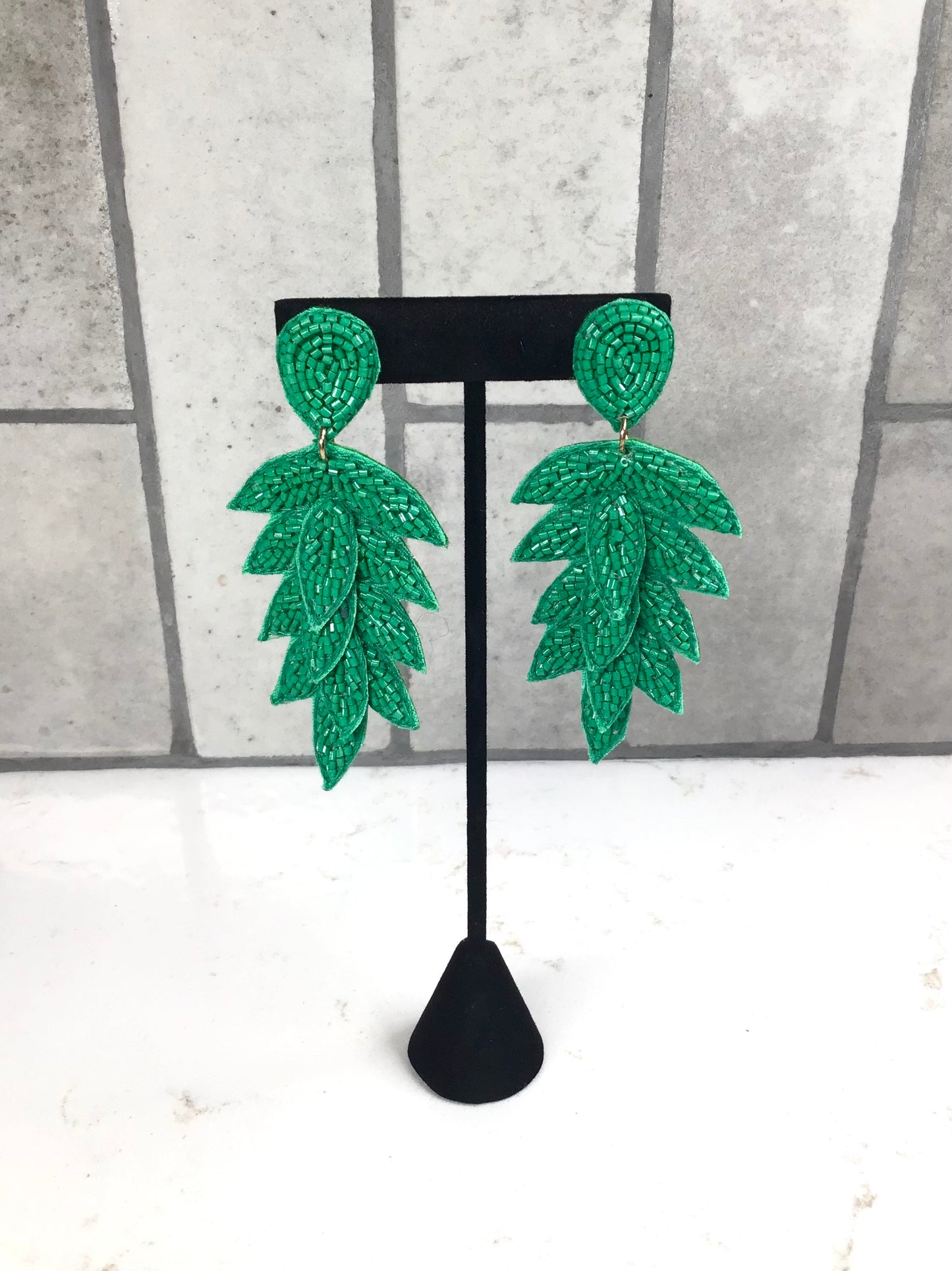 Tiered Leaf Earrings