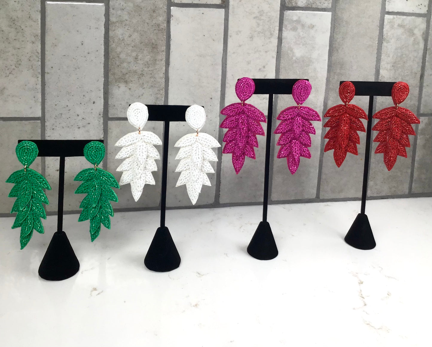 Tiered Leaf Earrings