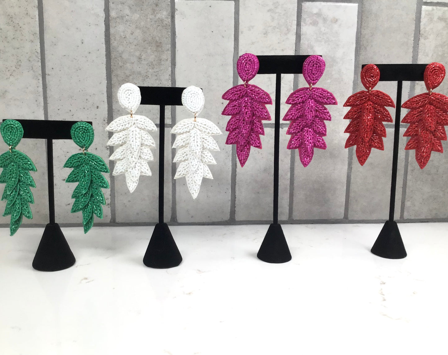 Tiered Leaf Earrings