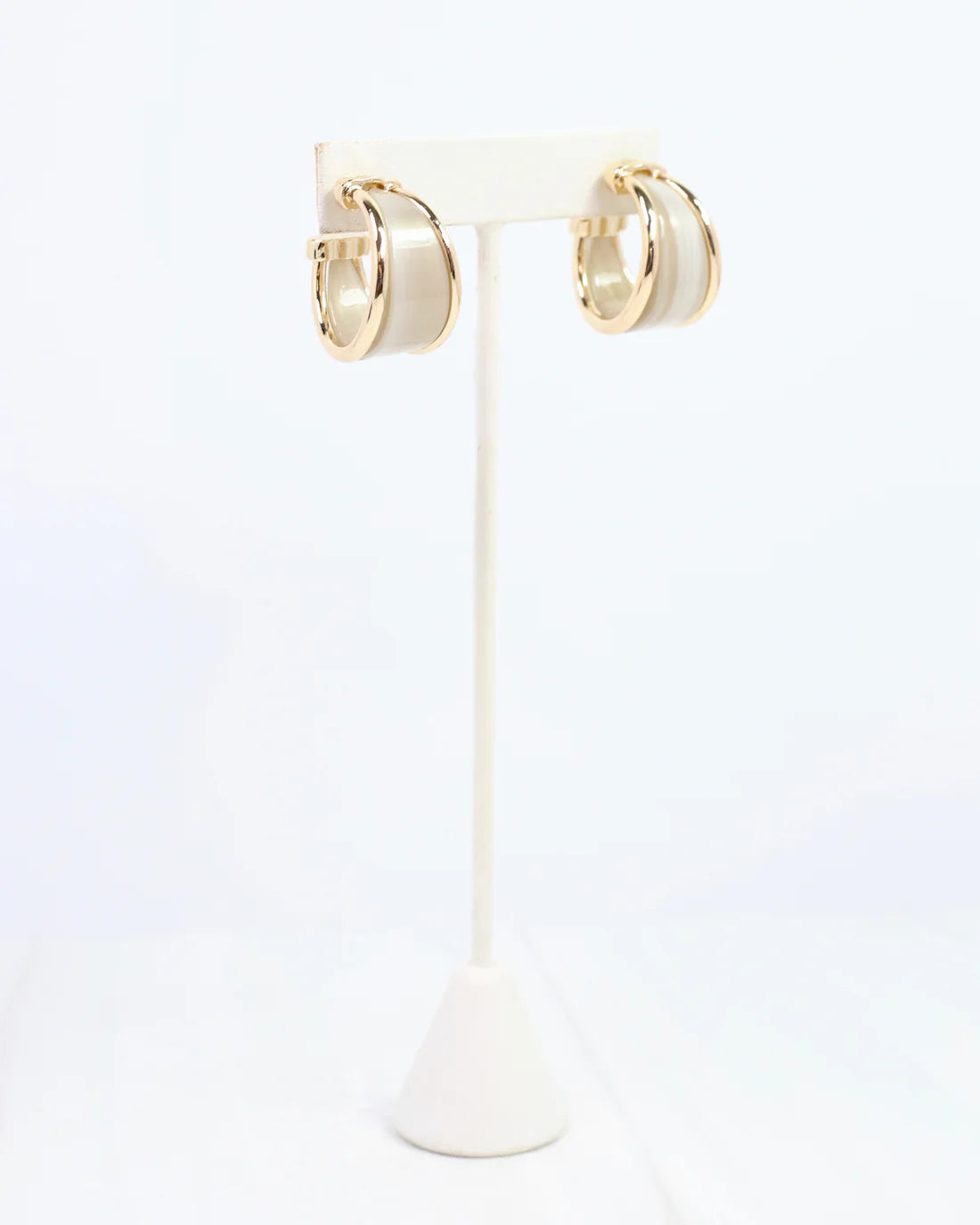Daphne Gold Trimmed Hoop