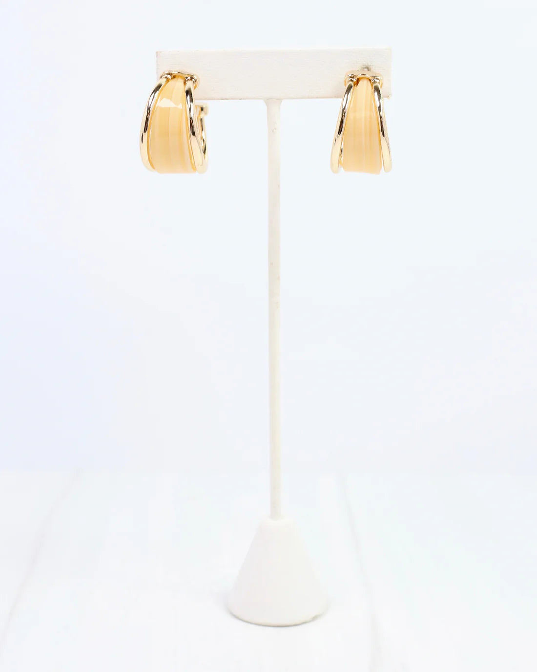 Daphne Gold Trimmed Hoop