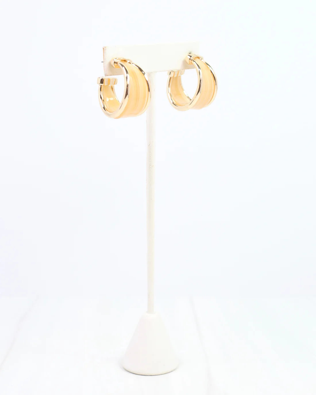 Daphne Gold Trimmed Hoop