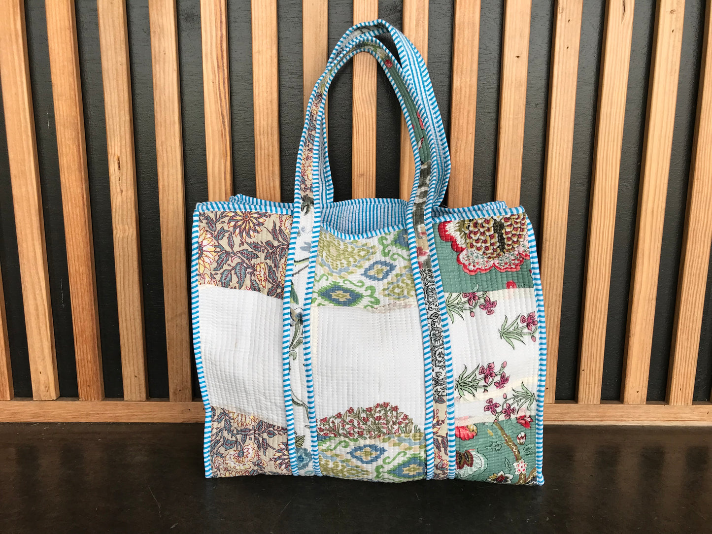 Large Quilted Tote Bag