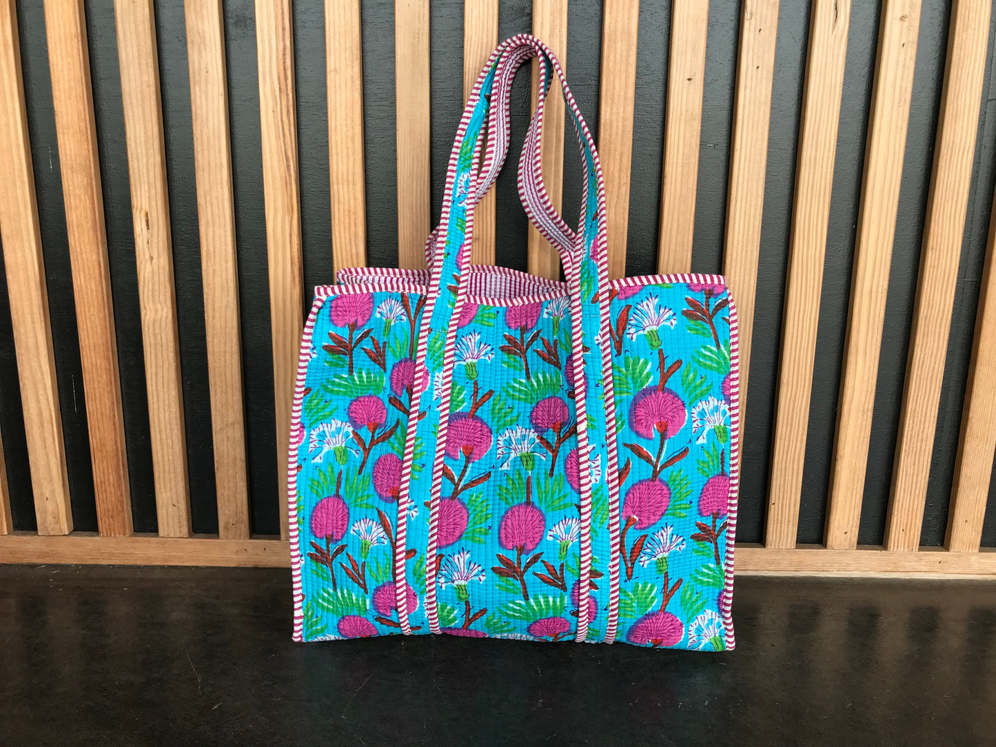 Large Quilted Tote Bag