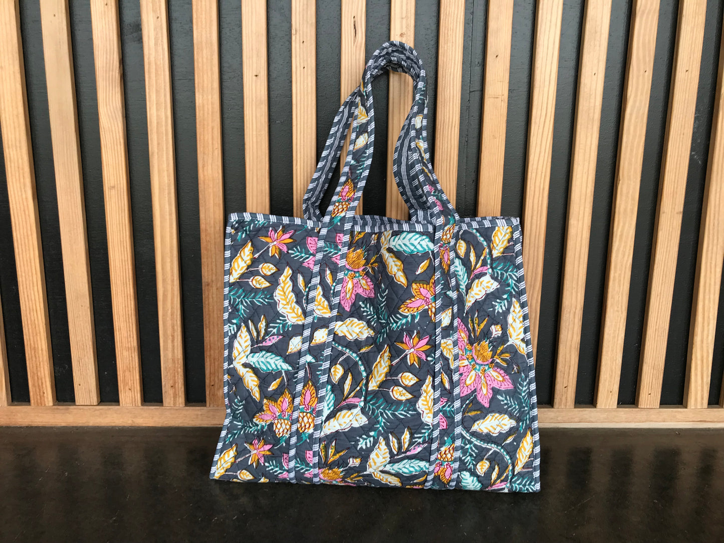 Large Quilted Tote Bag