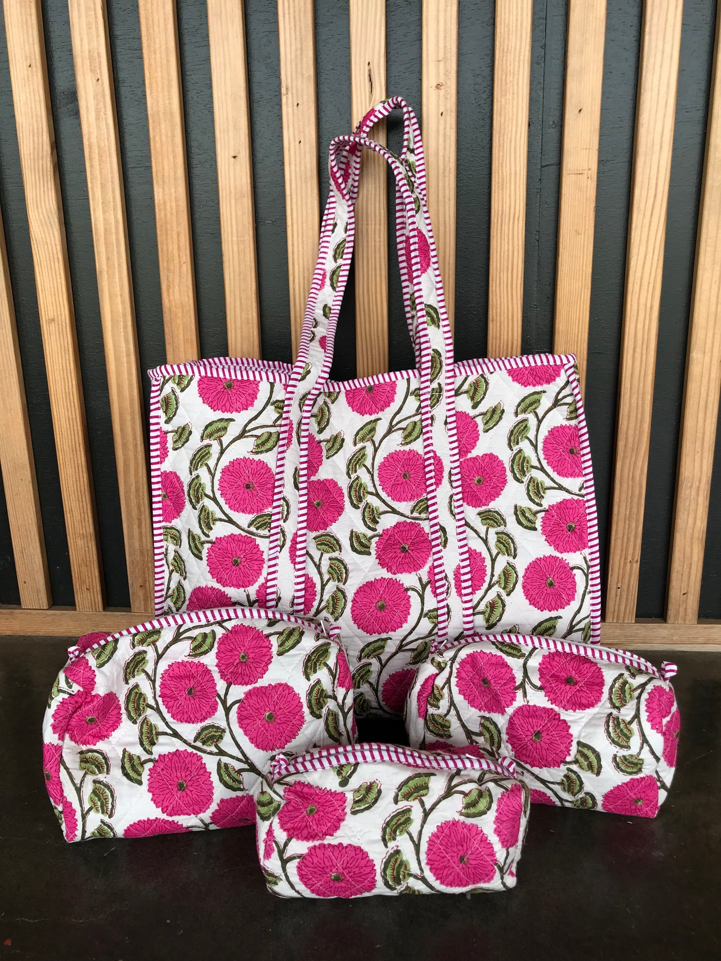 Large Quilted Tote Bag