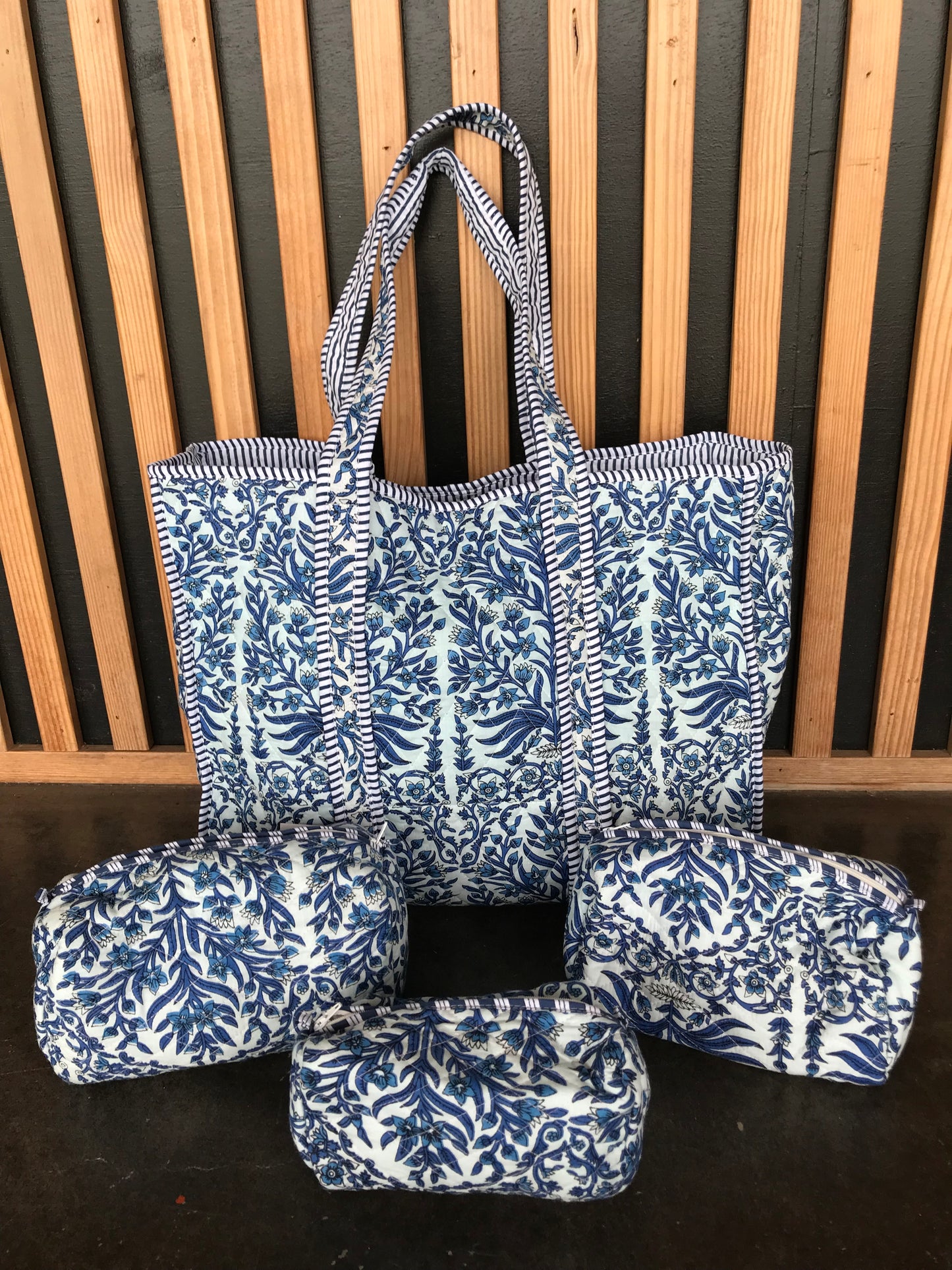 Large Quilted Tote Bag