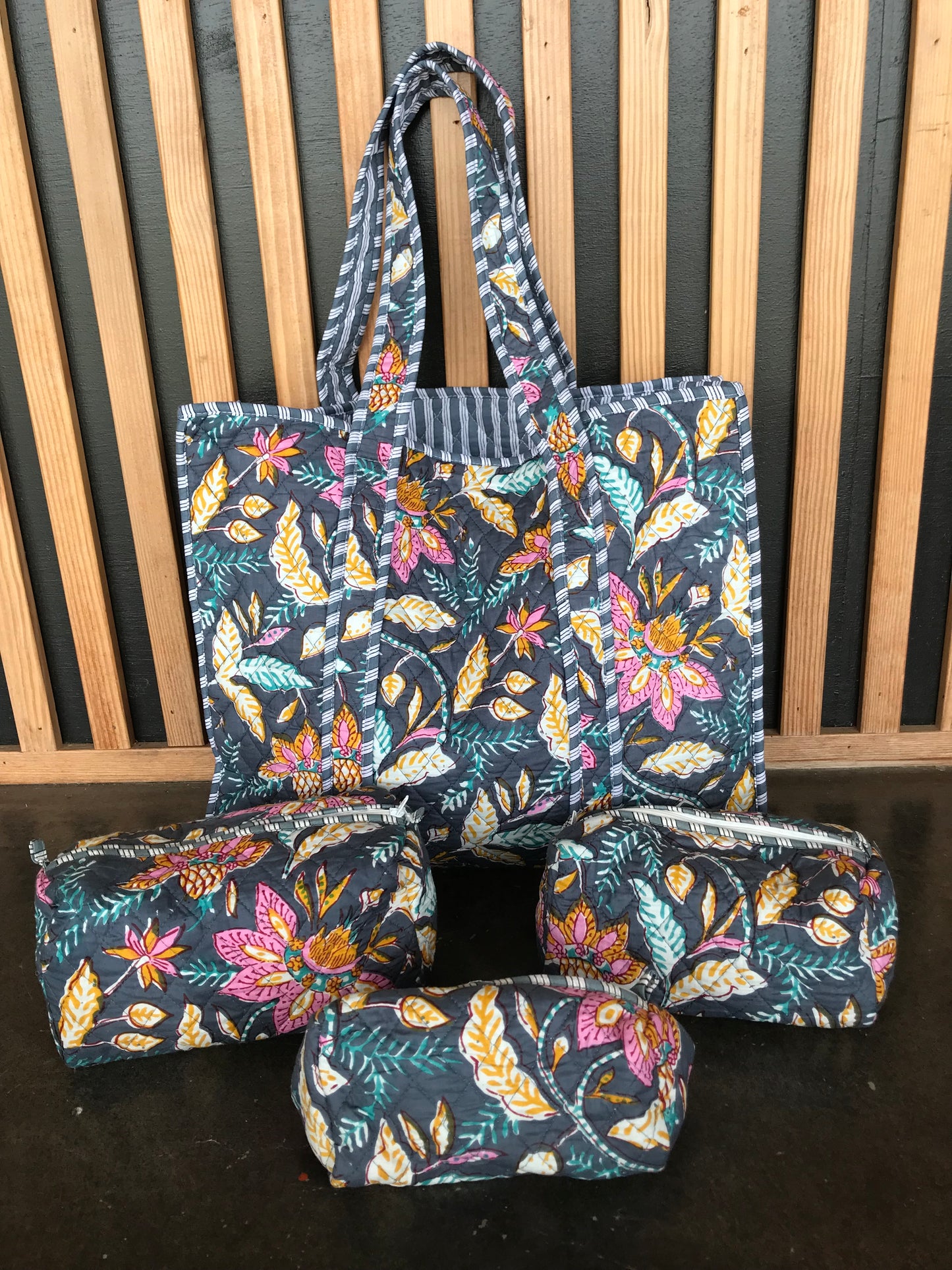 Large Quilted Tote Bag