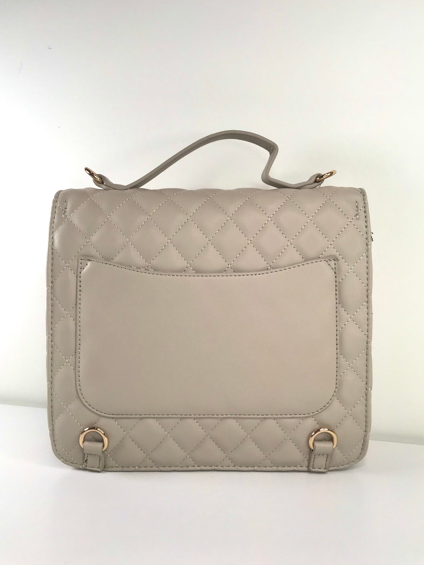 Halston Quilted Convertible Backpack
