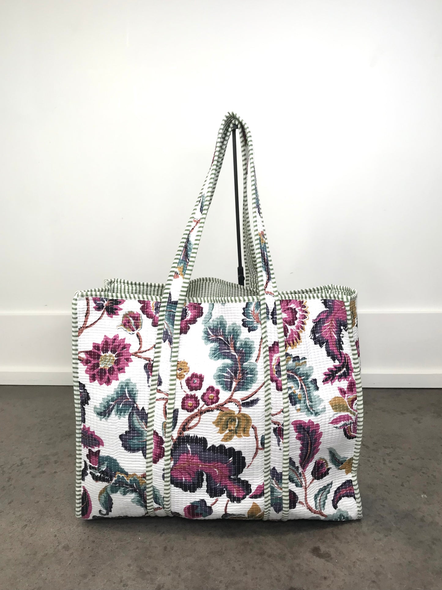 Large Quilted Tote Bag