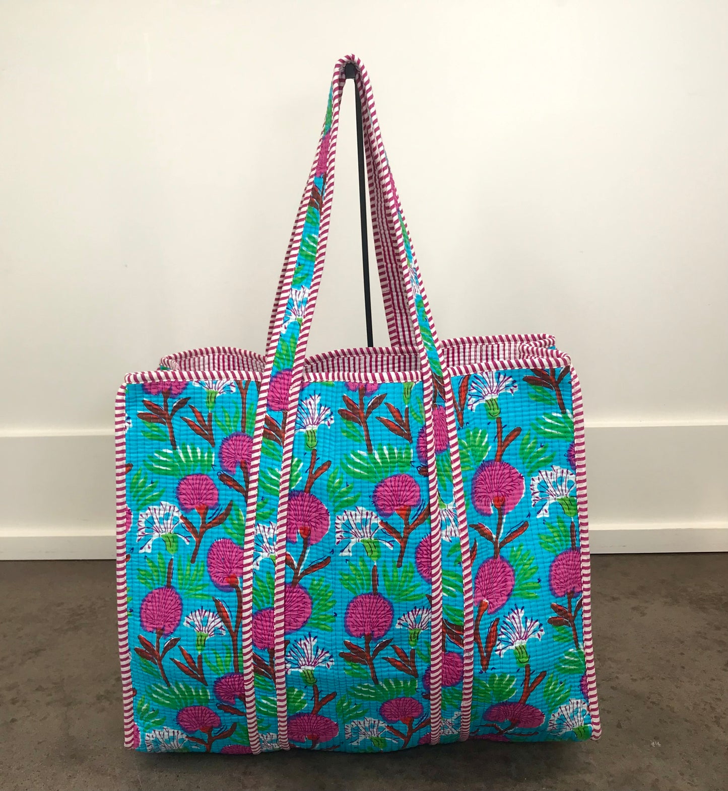 Large Quilted Tote Bag