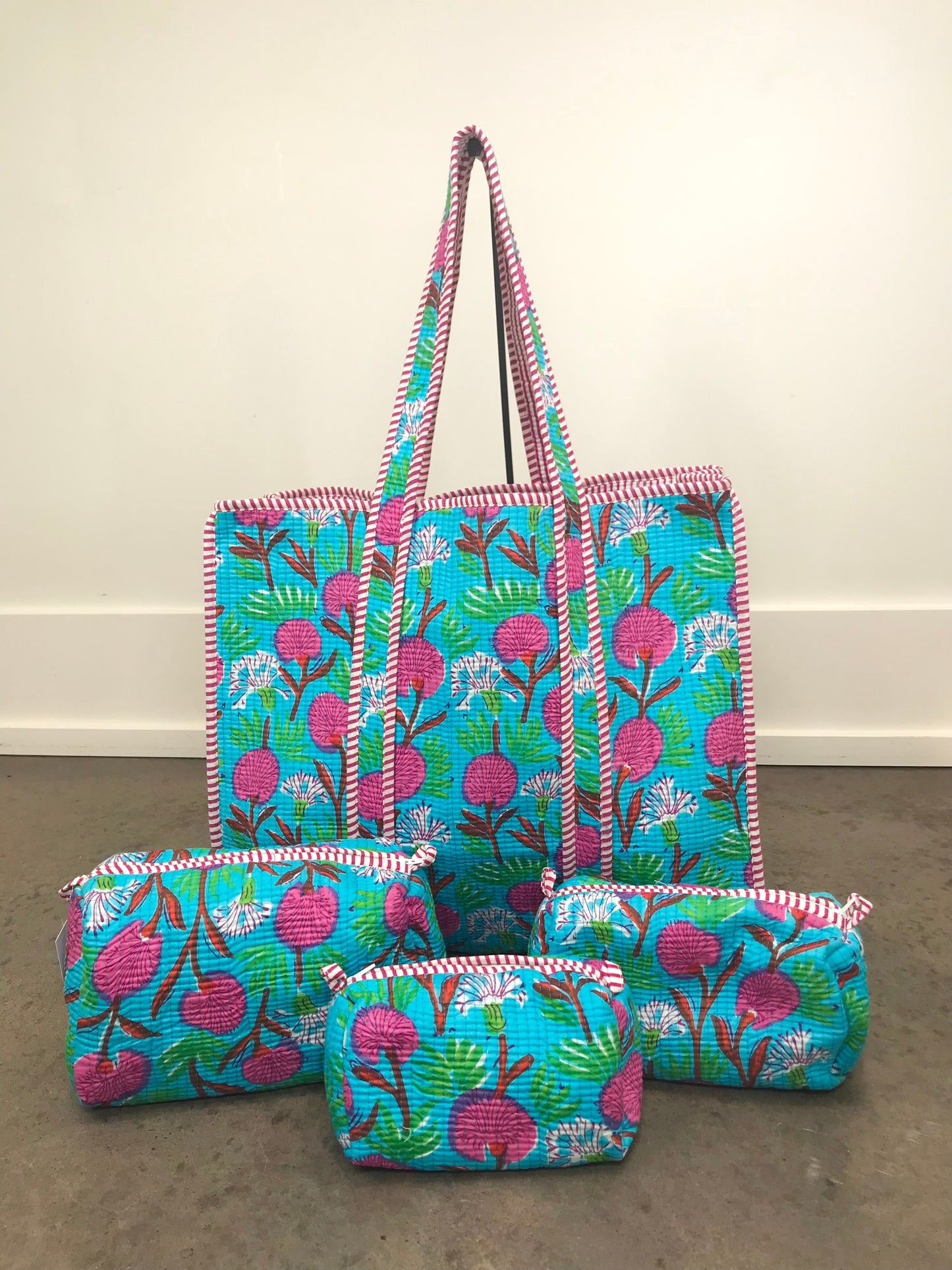 Large Quilted Tote Bag