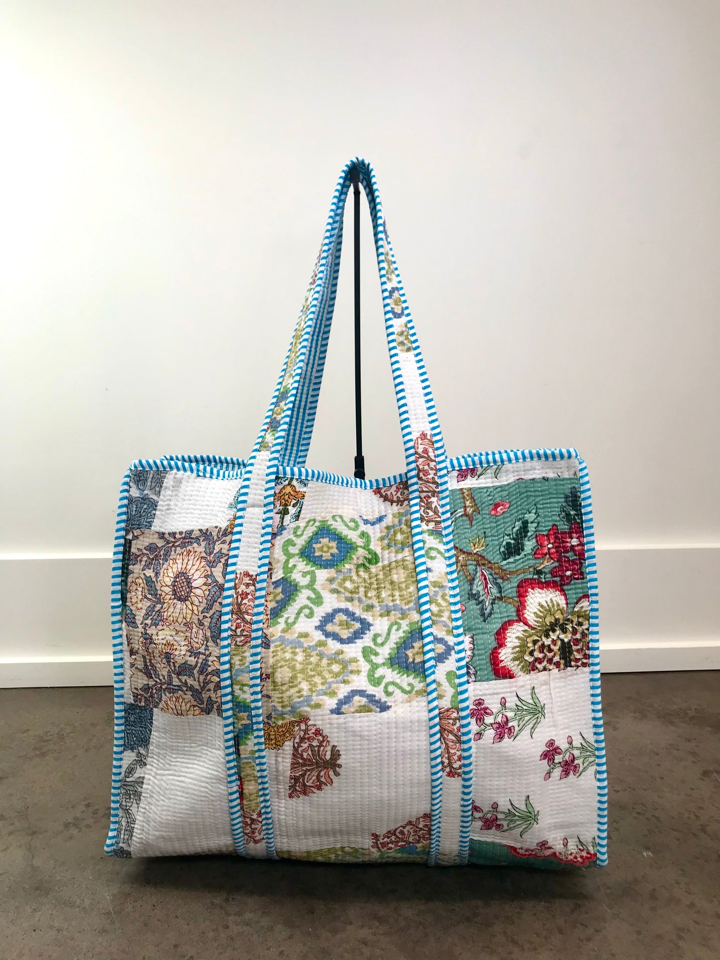 Large Quilted Tote Bag